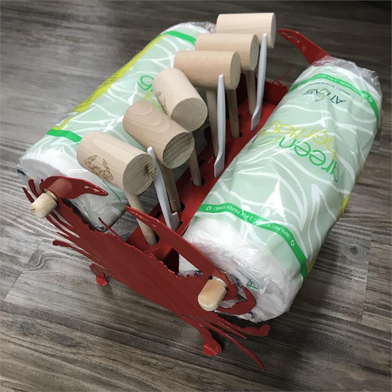 Red Crabby Paper Towel Caddy